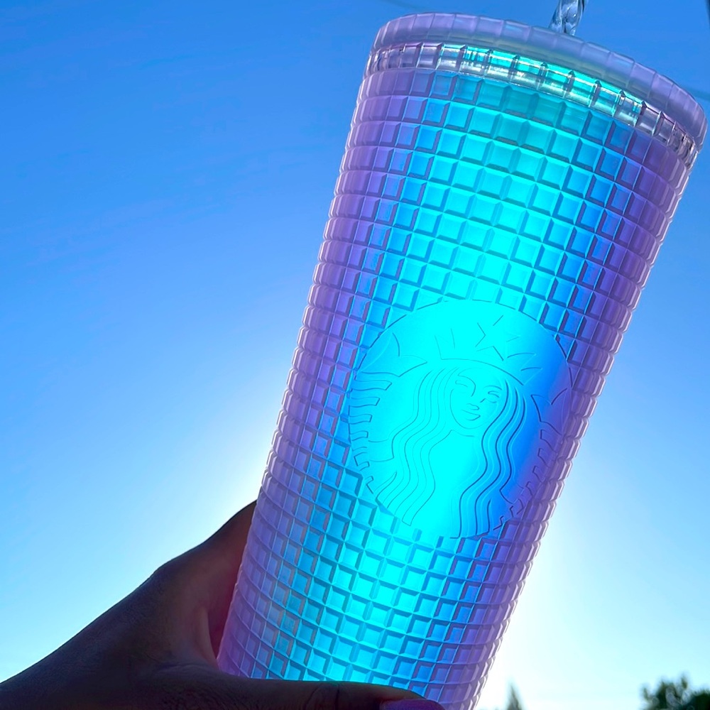 Starbucks iridescent grid